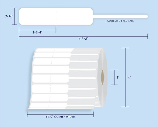 ＴA G  label Item# RT-120-14 Rattail Tags 1