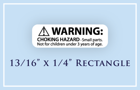 13/16" x 1/4" Rectangle <p>Child Safety Warning Labels