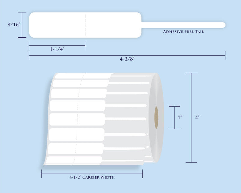 Jewelry tags- 1-3/8x1/2 -gold- 1000/pack