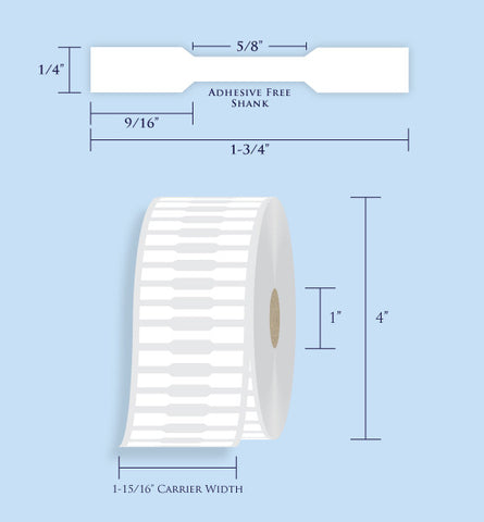 Item# RT-1-14 Barbell Tags <br/> 1" Core, 4" Roll OD