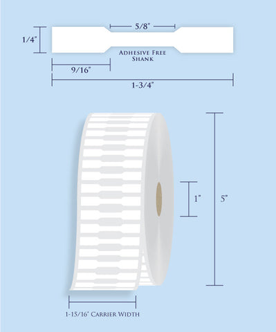 Item# RT-1-15 Barbell Tags <br/> 1" Core, 5" Roll OD