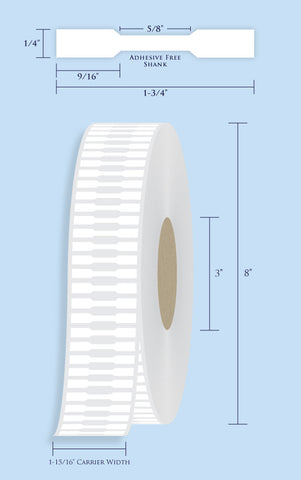 Item# RT-1-38 Barbell Tags <br/> 3" Core, 8" Roll OD