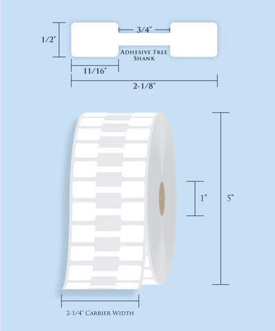 Item# RT-58-15 Barbell Tags <br/> 1" Core, 5" Roll OD