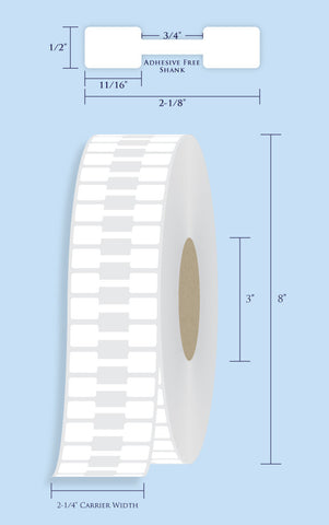 Item# RT-58-38 Barbell Tags <br/> 3" Core, 8" Roll OD