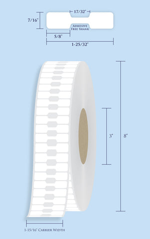 Item# RT-76-38 Barbell Tags <br/> 3" Core, 8" Roll OD