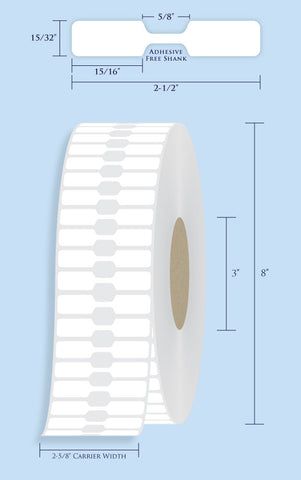 Item# RT-86-38 Barbell Tags <br/> 3" Core, 8" Roll OD