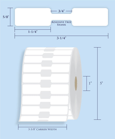 Item# RT-96-15 Barbell Tags <br/> 1" Core, 5" Roll OD